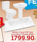 White Coral F/F Set Including Thandi Bath XXWHT00001-Per Set