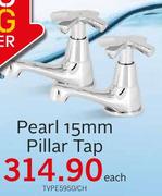 Amalfi Pearl 15mm Pillar Tap-Each
