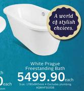 White Prague Freestanding Bath AQWHFS0008-Each