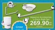 Aquarius Accessories 5 Piece Bath Set-Per Set