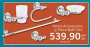 Roma Accessories 5 Piece Bath Set-Per Set