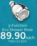 3 Function Eco Shower Rose TVSH1213/CH-Each