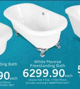 White Monroe Freestanding Bath AQWHFS0016CCT-Each