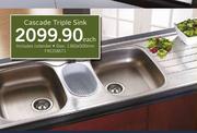 Cascade Triplae Sink FKCDX671-1360 x 500mm Each