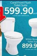 Coral Front Flush Toilet Suite XXWH051N-Each
