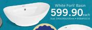 White Forli Basin BSBAF0216-590x390x200mm Each