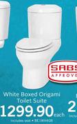 White Boxed Origami Toilet Suite BE1WH408-Each
