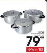 Buffalo 3 Piece Aluminium Cookware Set