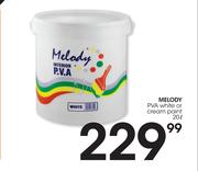 Melody PVA White Or Cream Paint-20Ltr