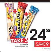 Cadbury Counterlines-For 3
