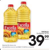 Excella Sunflower Oil-2Ltr Each