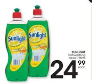 Sunlight Dishwashing Liquid-750ml Each