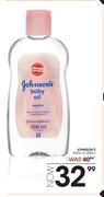 Johnsons Baby Oil-200ml