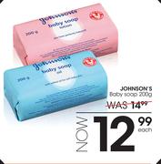 Johnson's Baby Soap-200g Each