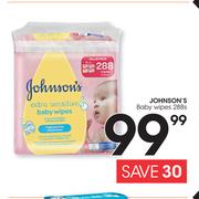 Johnson's Baby Wipes-288s