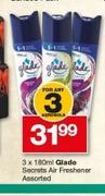 Glade Secrets Air Freshener Assorted-3 x 180ml