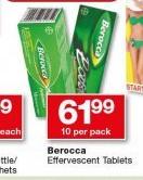 Berocca Effervescent Tablets-10 Per Pack