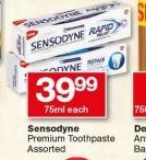 Sensodyne Premium Toothpaste Assorted-75ml Each