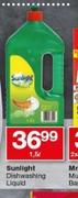  Sunlight Dishwashing Liquid-1.5Ltr