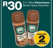 Robertsons Brown Spice Assorted-2 x 100ml