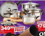 Majore 12 Piece Stainless Steel Cookware Set-Per Set
