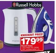 Russell Hobbs Ultra Steam Iron 1600W Or 360 Degree Cordless Kettle-1.7Ltr Each
