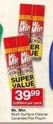 Mr. Min Multi Surface Cleaner Lavender/Pot Pourri-2x300ml Per Pack