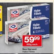 Sea Harvest Hake Fillets-600g Each