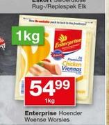 Enterprise Hoender Weense Worsies-1Kg