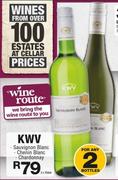 KWV Sauvignon Blanc, Chenin Blanc, Chardonnay-2 x 750ml