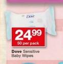 Dove Sensitive Baby Wipes-50
