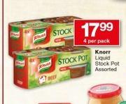 Knorr Liquid Stock Pot Assorted-4 Per Pack