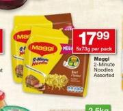 Maggi 2-Minute Noodles Assorted-5 x 73g Per Pack