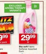 Sta-Soft Fabric Softner Assorted (Excluding Aroma Therapy Variants)-2L