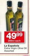 La Espanola Extra Virgin Olive Oil Assorted-250ml Each 