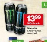 Monster Energy Drink Assorted-500ml Each