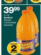 Sunfirst Squash Concentrate Assorted-2 x 2L