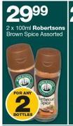 Robertsons Brown Spice Assorted-2 x 100ml