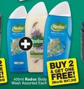 Randox 400ml Body Wash Assorted-Buy 3