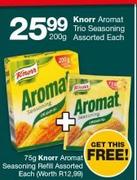 Knorr Aromat Trio Seasoning Assorted 200g + Free Knorr Aromat Seasoning Refill Assorted 75g