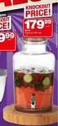 Eerin 7Ltr Glass Jar With Tap 
