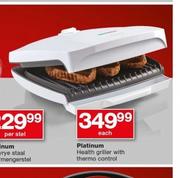 Platinum Health Griller With Thermo Control 