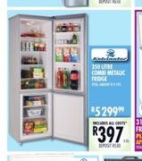  Kelvinator 350 Litre Combi Metallic Fridge