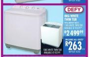 Defy 8Kg White Twin Tub