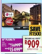 LG 60" Plasma TV