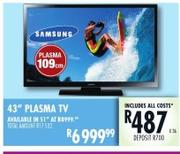 Samsung 43" Plasma TV