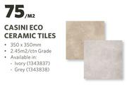 Casini Eco Ceramic Tiles-350 x 350mm Per Sqm