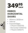 Swartland Embos Horizontal Doors