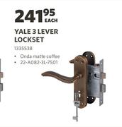 Yale 3 Lever Lockset 1335538-Each