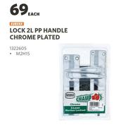 Eureka Lock 2L PP Handle Chrome Plated (M2H15)-Each
